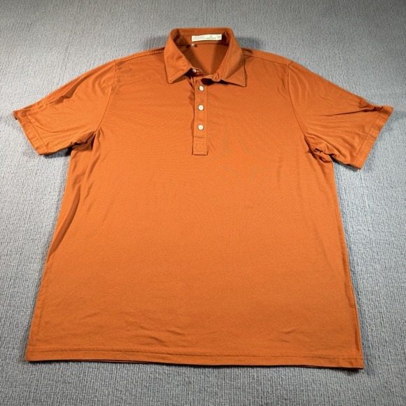 Criquet Polo Golf Shirt Mens XL Burnt Orange Texas Longhorns Performance - Picture 2 of 7